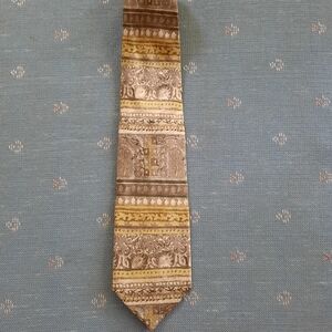 John Blair Mens Silk Yellow Tie